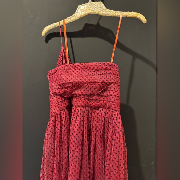 Vintage Monique Lhullier One- Shoulder Bow Tulle Gown - Picture 9 of 12